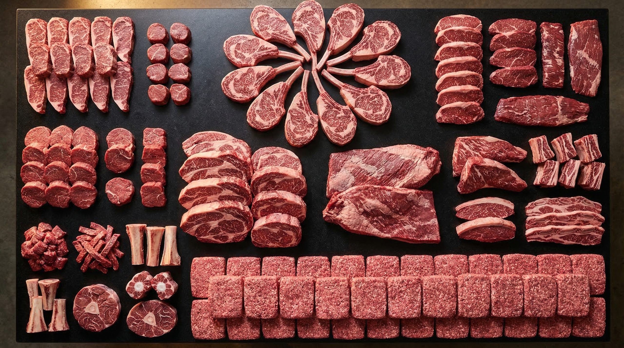 Curated half share selection of premium Akaushi Wagyu cuts
