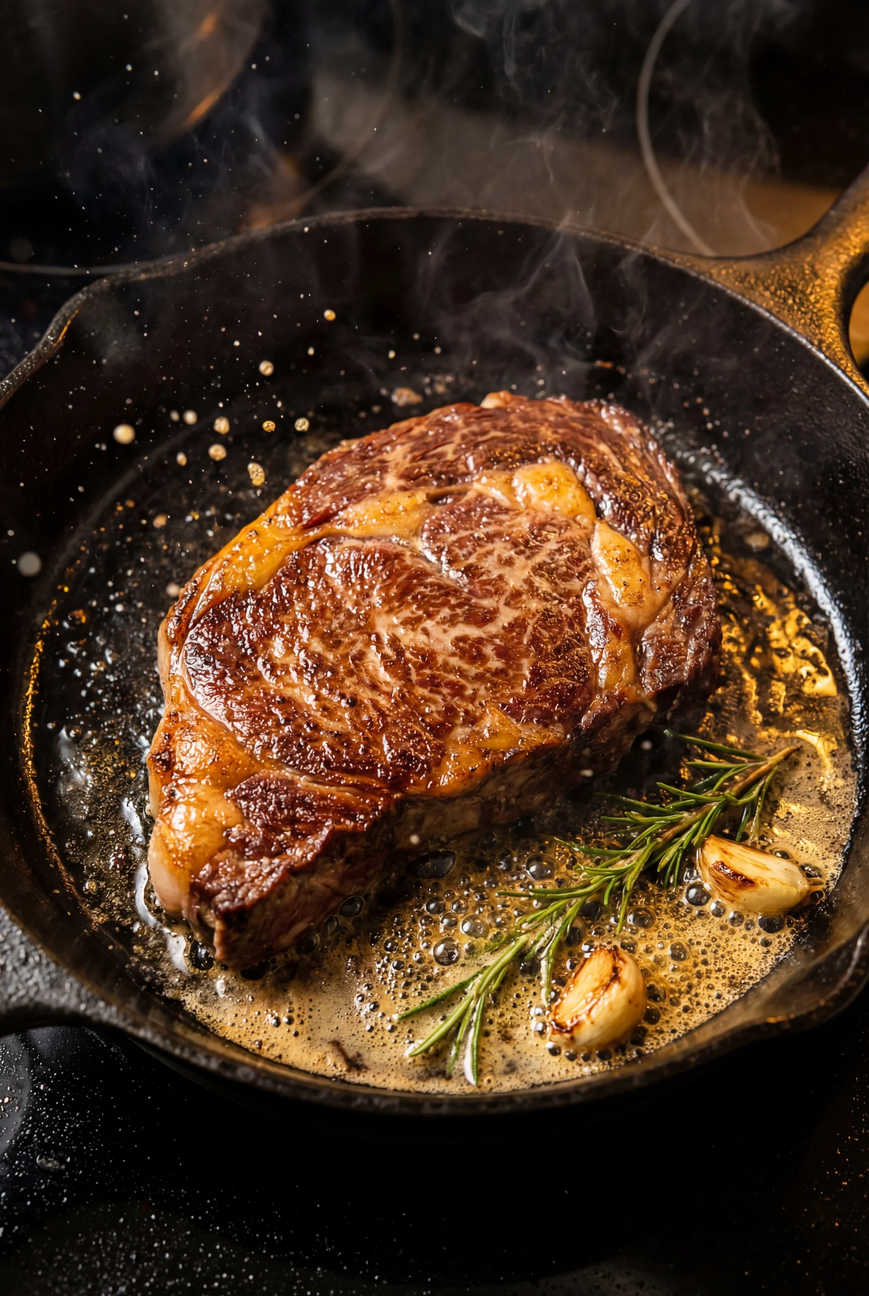 Close-up portrait of a purebred Akaushi